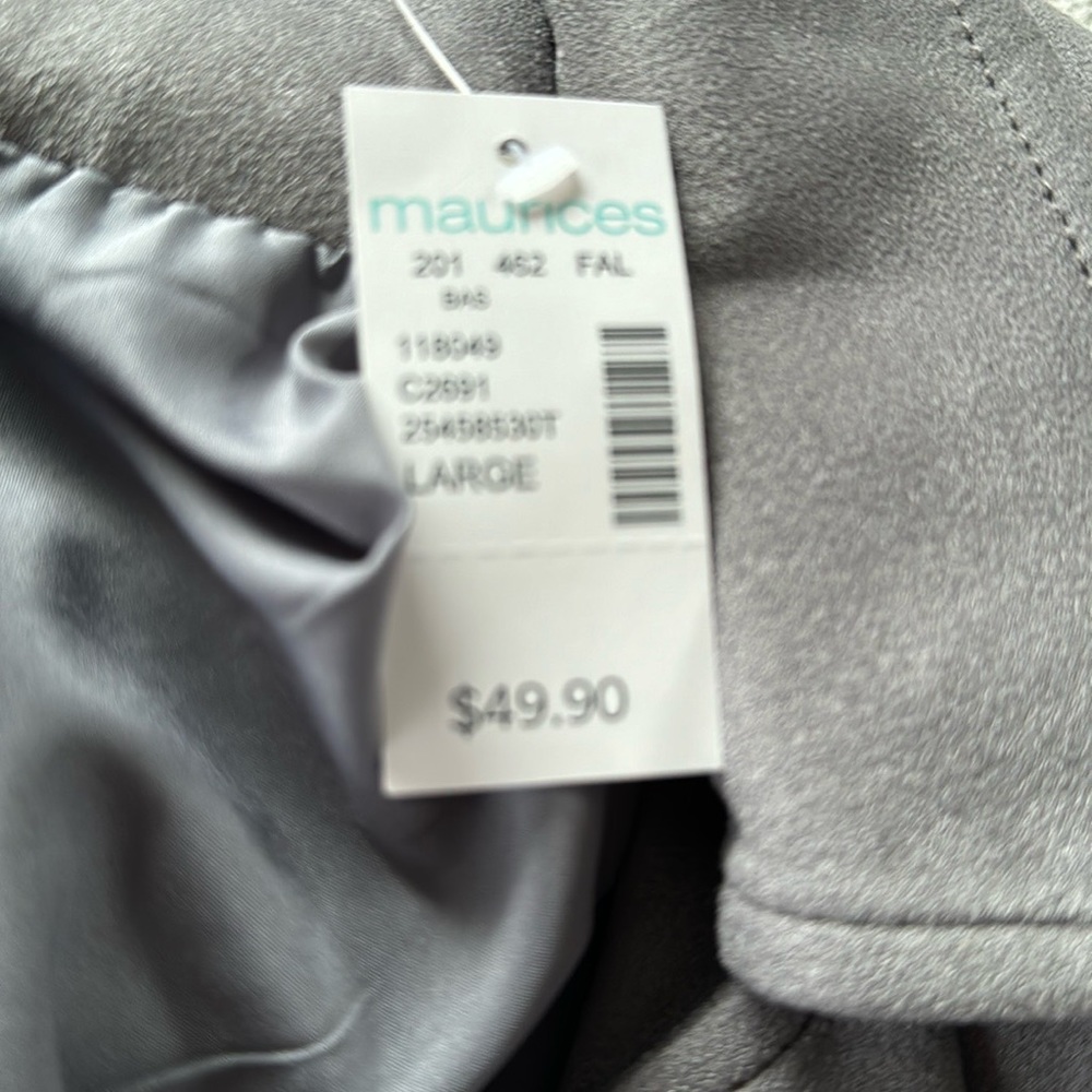 NWT Maurice’s Grey Jacket - Picture 5 of 7